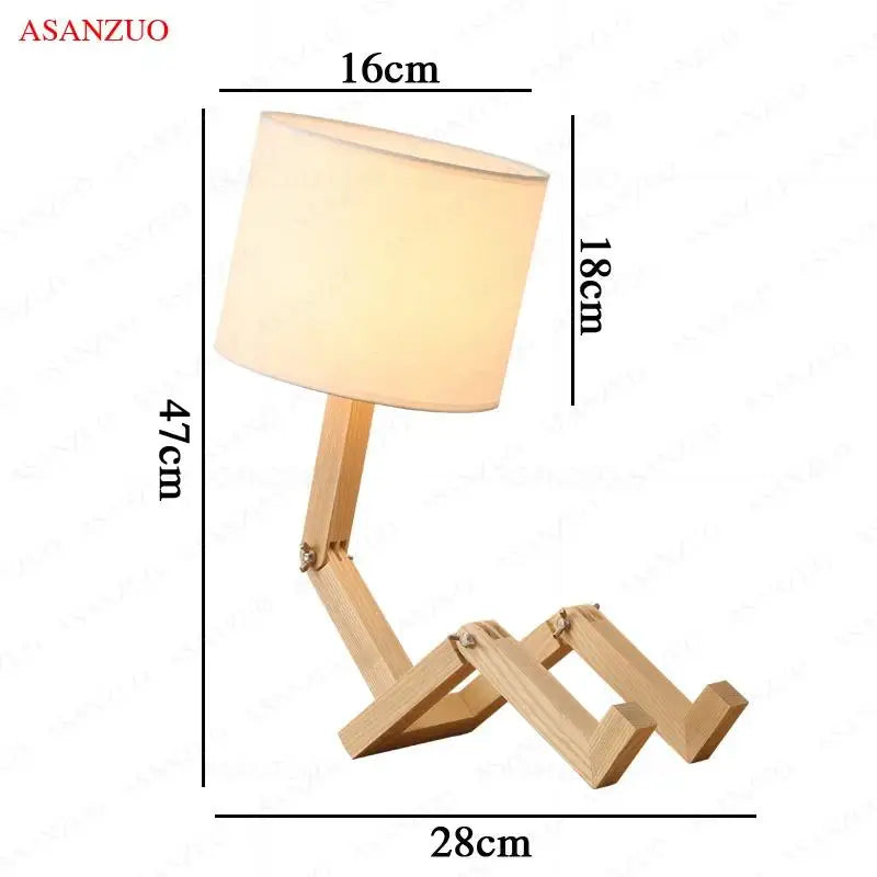 LuminBot Wooden Lamp