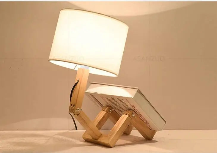 LuminBot Wooden Lamp