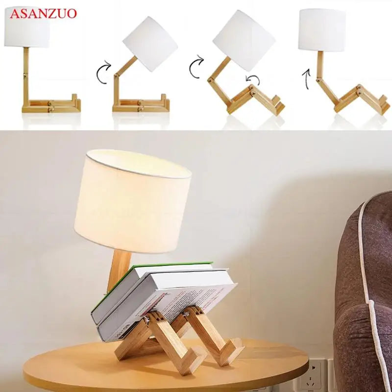 LuminBot Wooden Lamp