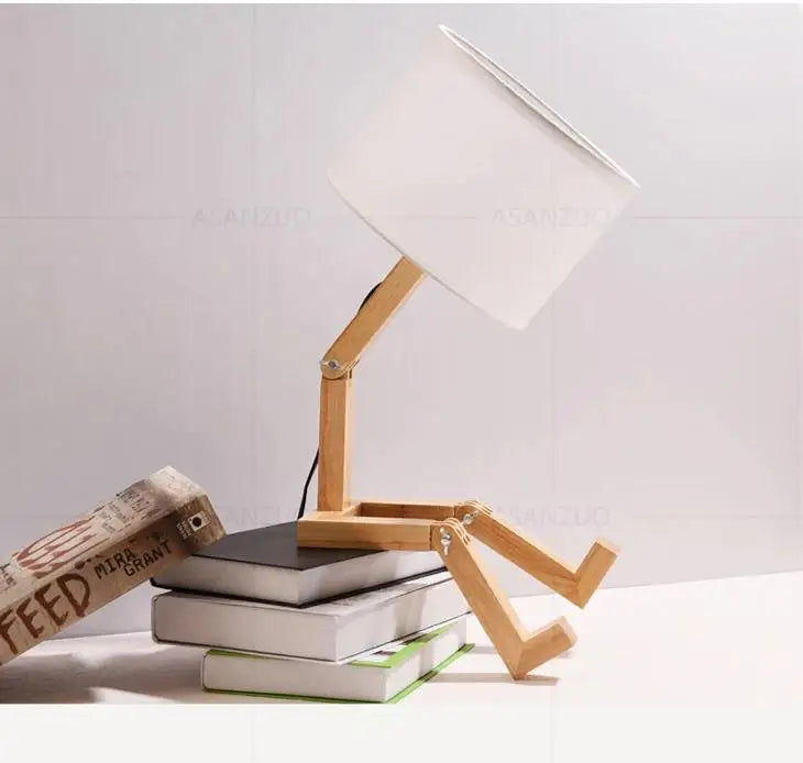 LuminBot Wooden Lamp