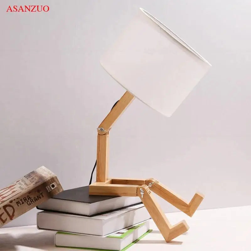 LuminBot Wooden Lamp