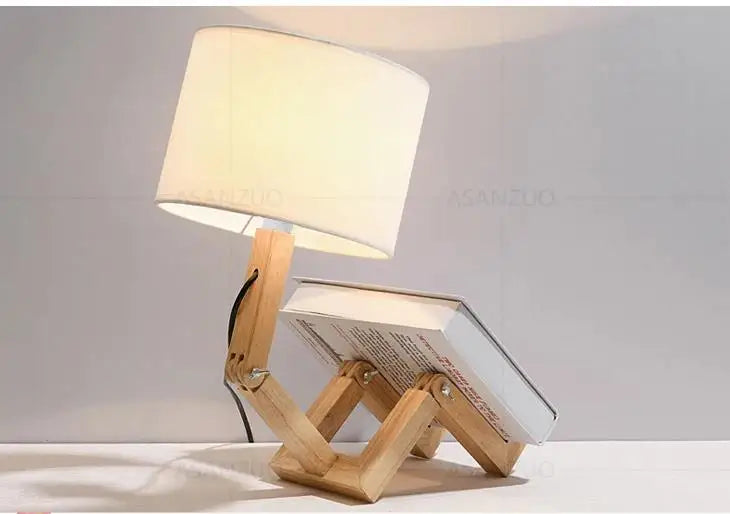 LuminBot Wooden Lamp