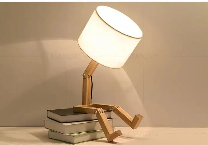 LuminBot Wooden Lamp