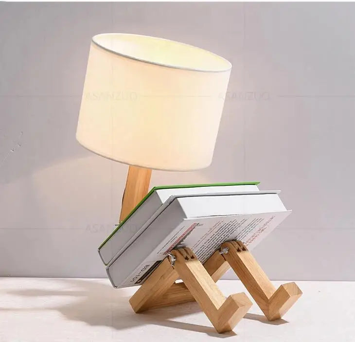 LuminBot Wooden Lamp