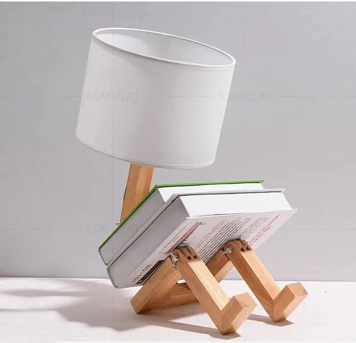 LuminBot Wooden Lamp
