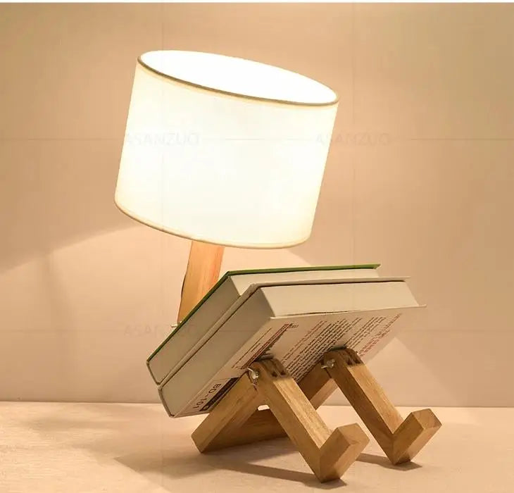 LuminBot Wooden Lamp